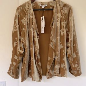 NWT Elizabeth and James gold sparkly jacket